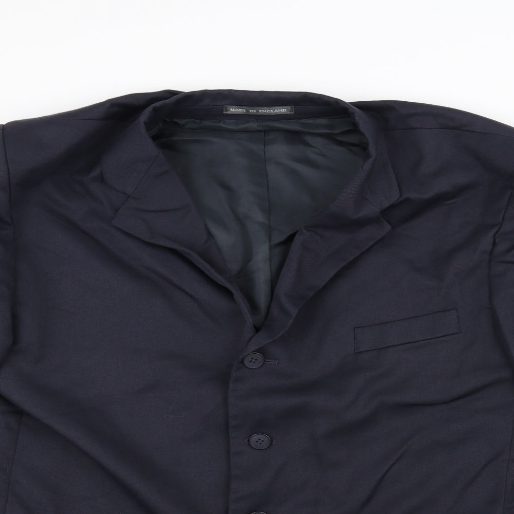 Preworn Mens Blue   Jacket Suit Jacket Size 42