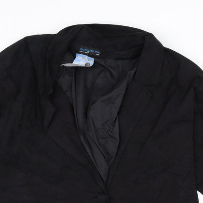 Expressions Womens Black   Jacket  Size 14