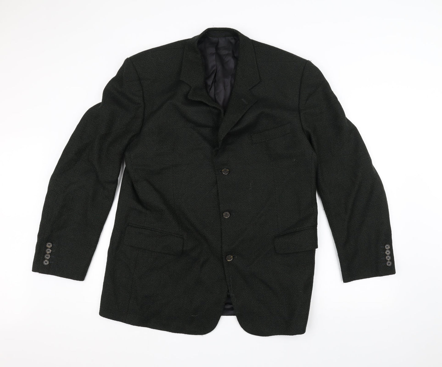 Preworn Mens Green   Jacket Suit Jacket Size 40