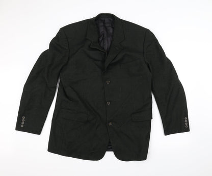 Preworn Mens Green   Jacket Suit Jacket Size 40