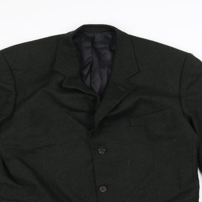 Preworn Mens Green   Jacket Suit Jacket Size 40