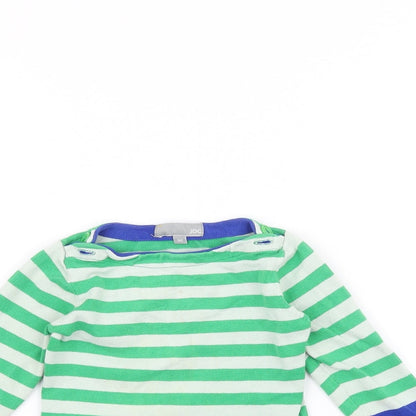 Preloved JBC Baby White Striped  Pullover Jumper Size 24 Months - Detail