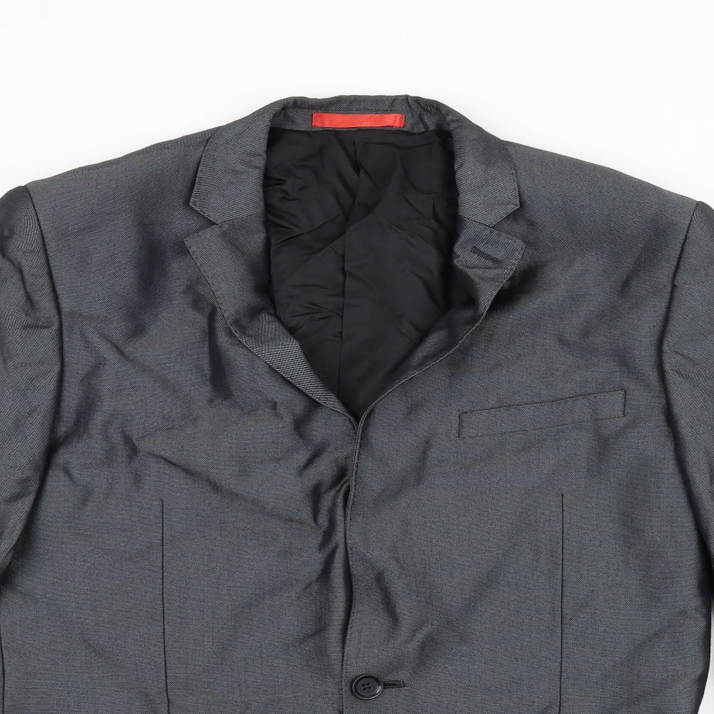 Ventuno 21 Mens Grey   Jacket Suit Jacket Size 34