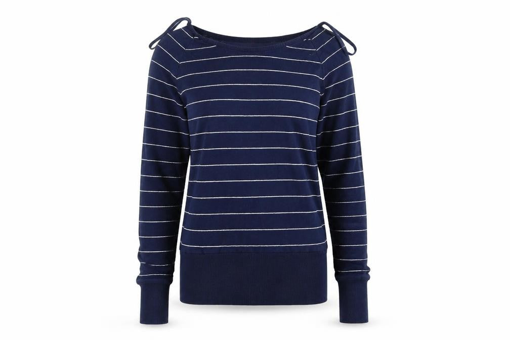 H&M Womens Blue Striped  Pullover Jumper Size 10