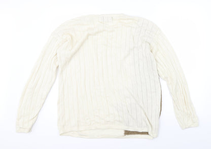 Better & Peter Allen Womens Beige Floral  Pullover Jumper One Size