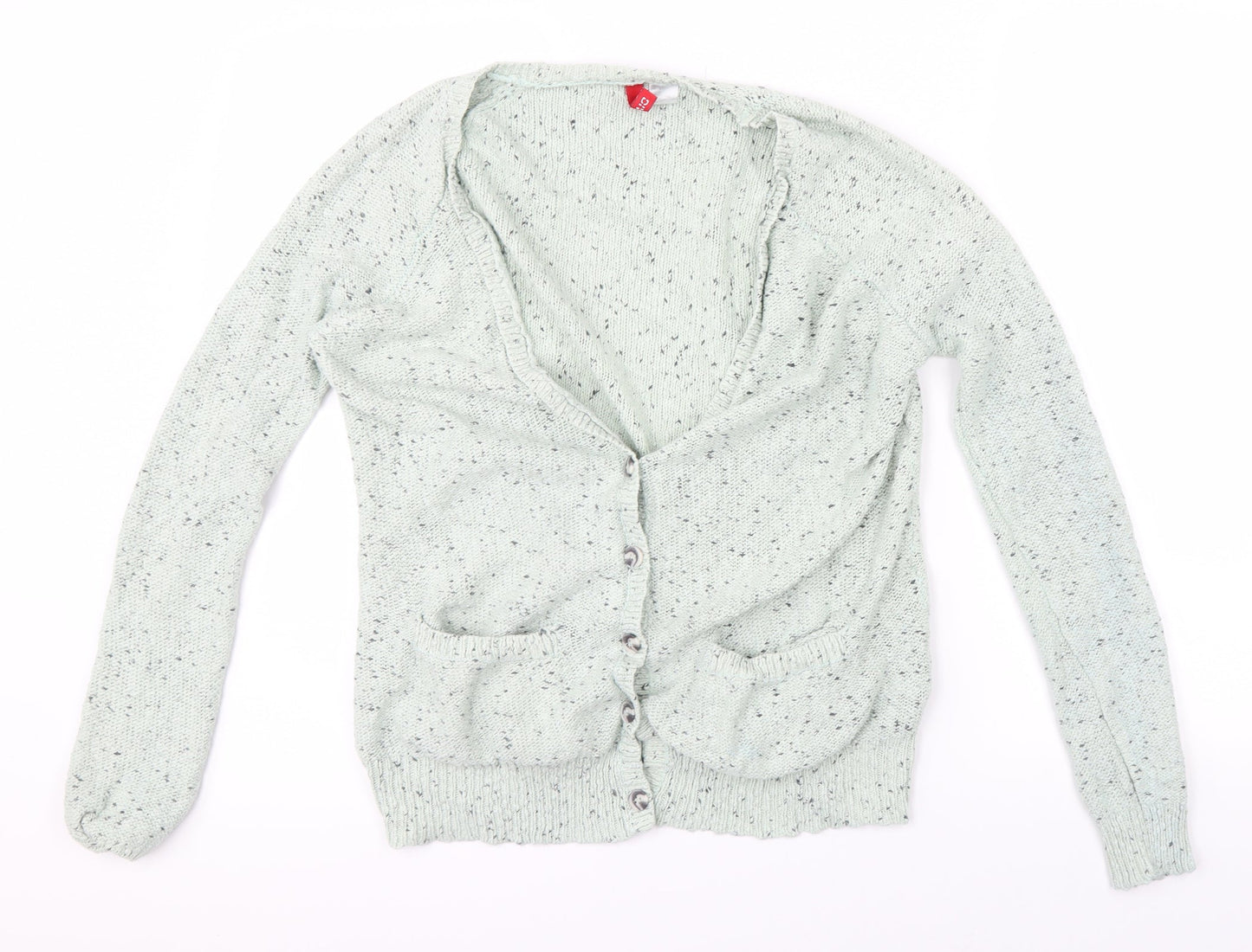 H&M Womens Green   Cardigan Jumper Size 4