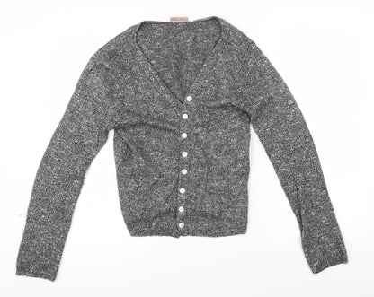 Offshoot Womens Grey   Cardigan Jumper Size S