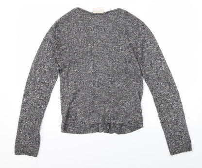 Offshoot Womens Grey   Cardigan Jumper Size S