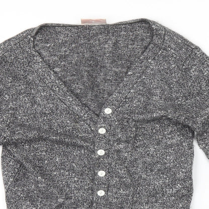 Offshoot Womens Grey   Cardigan Jumper Size S