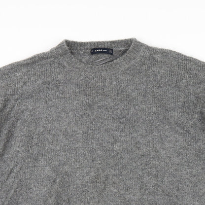 Zara Womens Grey   Pullover Jumper Size S