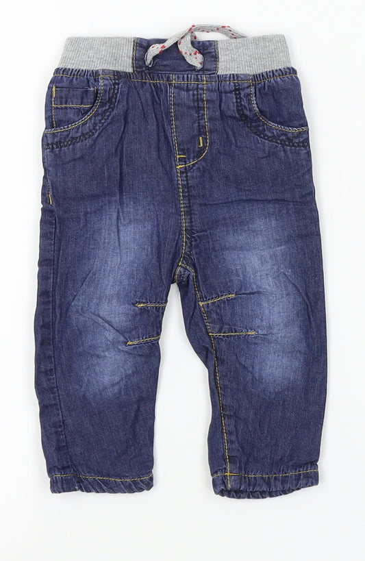 Earlydays Baby Blue  Denim Sweatpants Jeans Size 3-6 Months