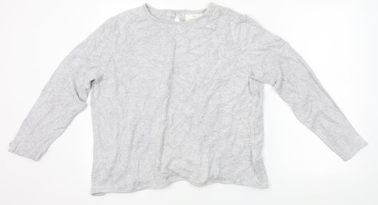 NEXT Womens Grey   Basic T-Shirt Size L  - backless