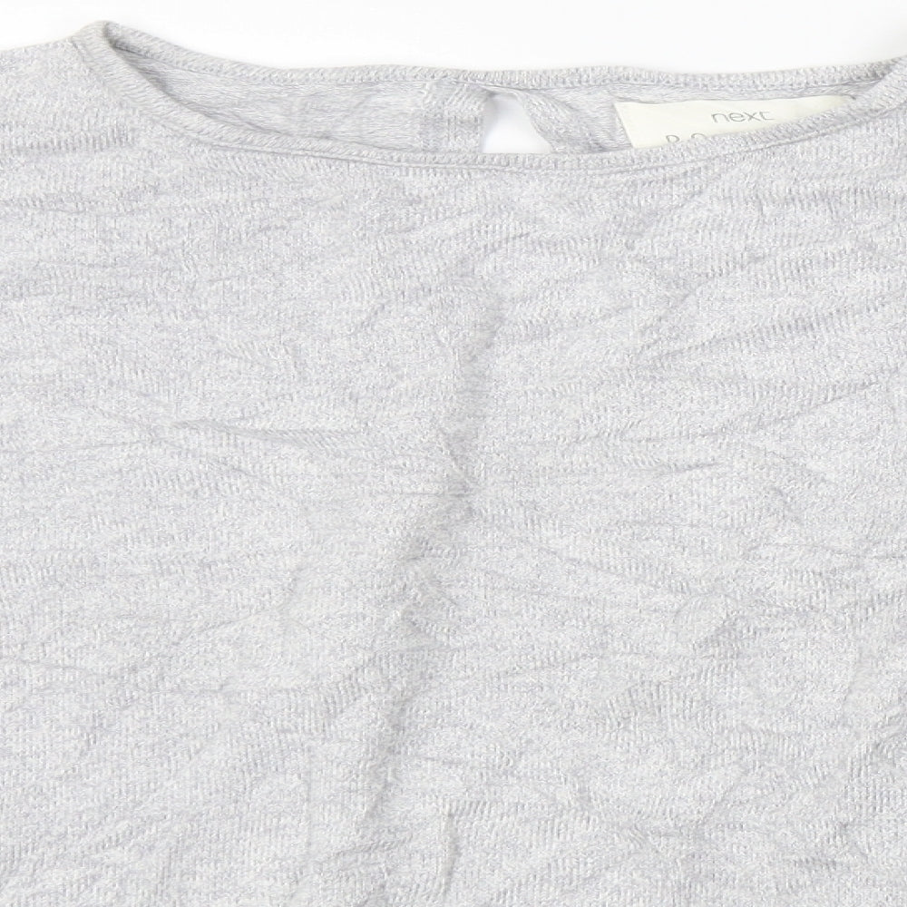 NEXT Womens Grey   Basic T-Shirt Size L  - backless