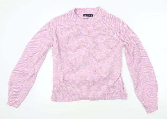 m&s Womens Pink  Knit Pullover Jumper Size S