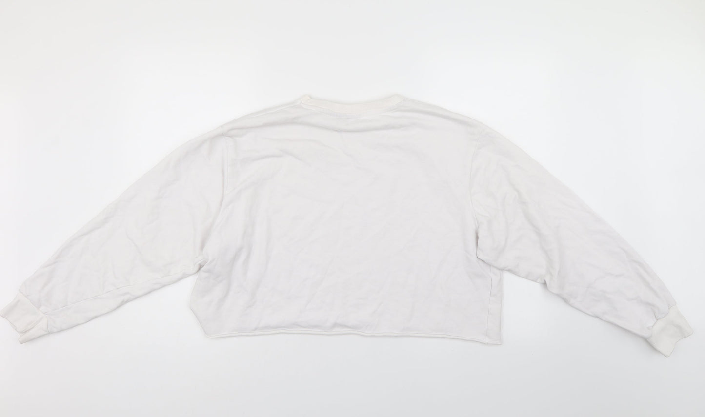 Friends Womens White   Pullover Sweatshirt Size 14  - Friends