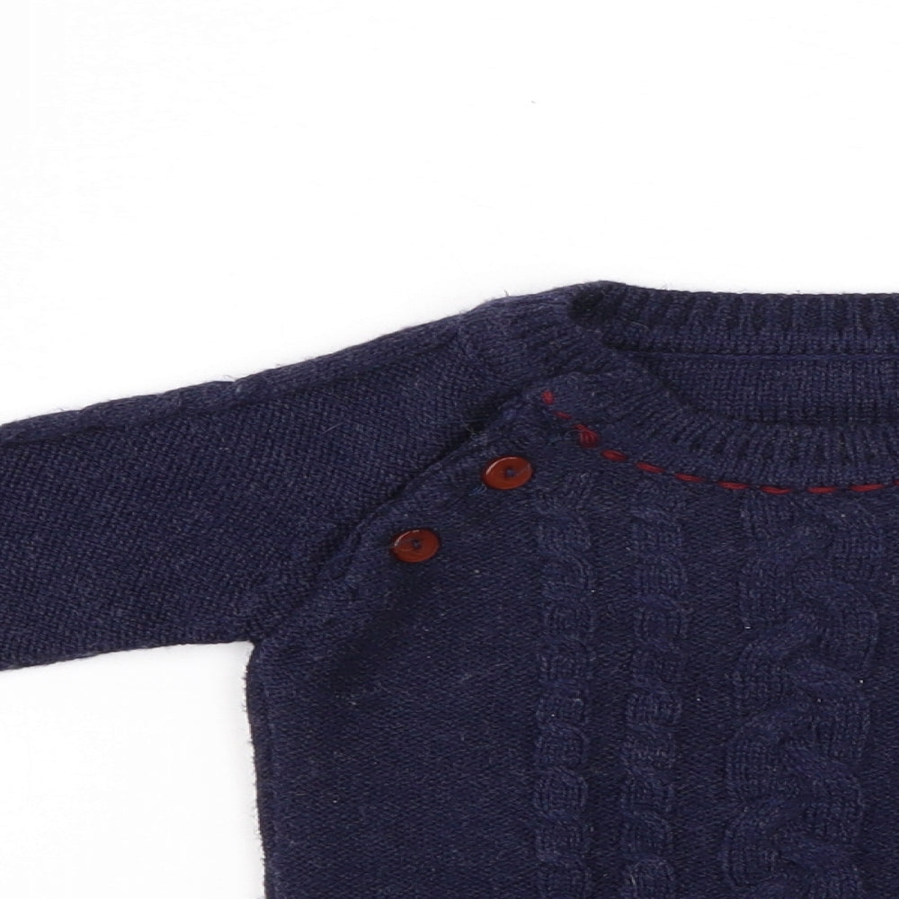 Preworn Boys Blue Fair Isle  Pullover Jumper