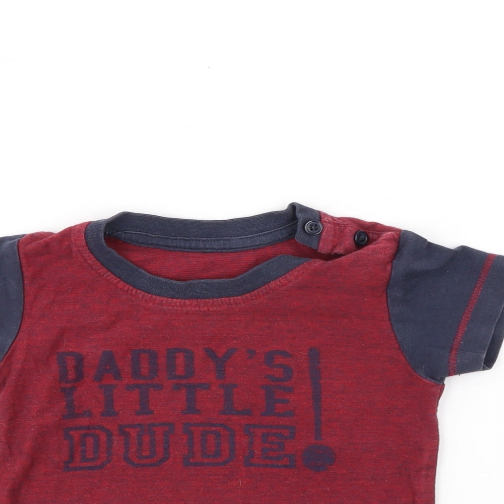 Preworn Boys Multicoloured   Basic T-Shirt Size 6-9 Months