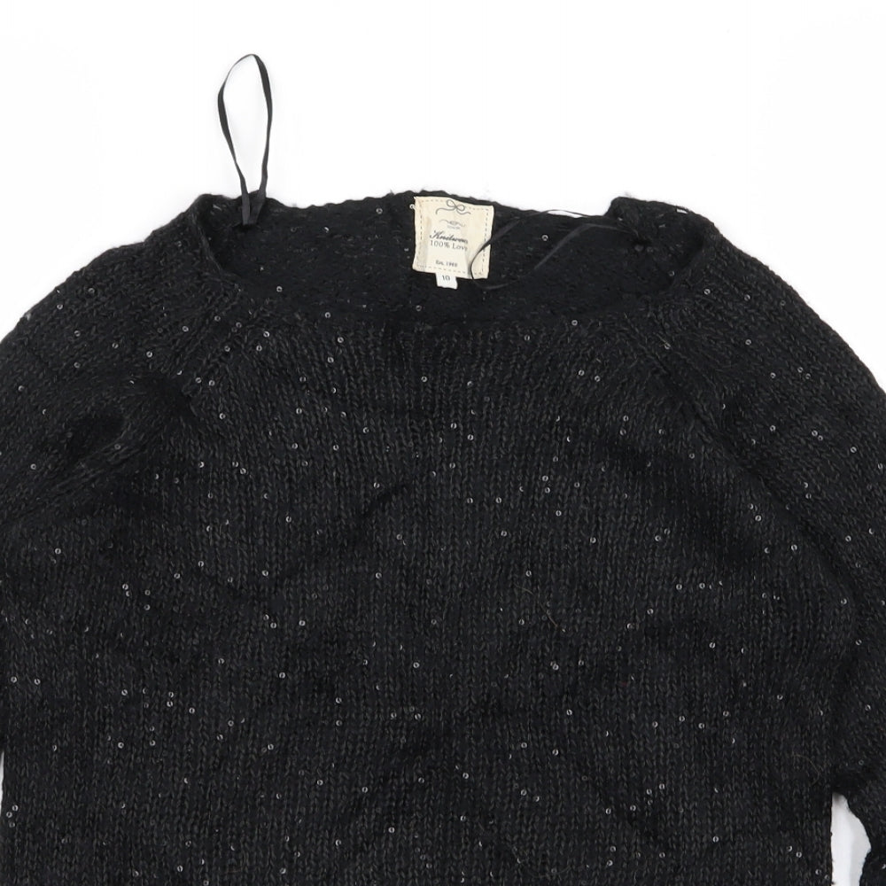 New Look Womens Black   Pullover Jumper Size 8