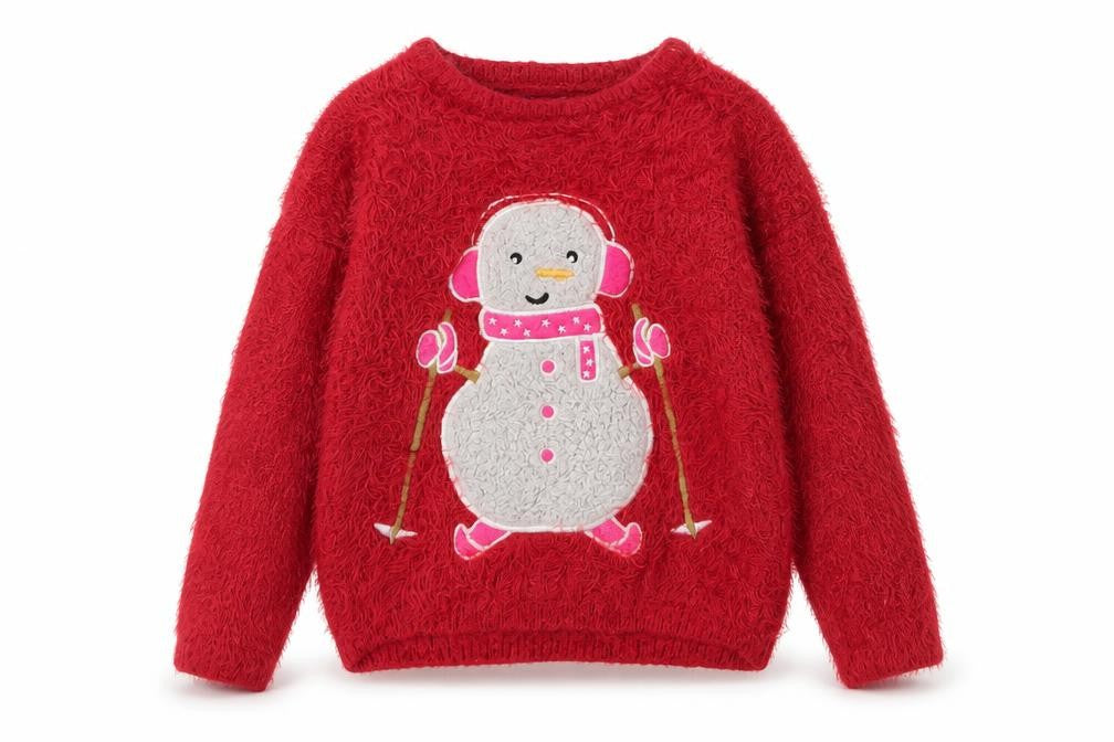 Preworn Boys Red   Pullover Jumper Size 2 Years