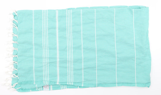 Preworn Womens Green Striped   Scarf