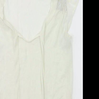 Preloved Atmoshpere Womens White   Tunic Blouse Size 6 - Detail
