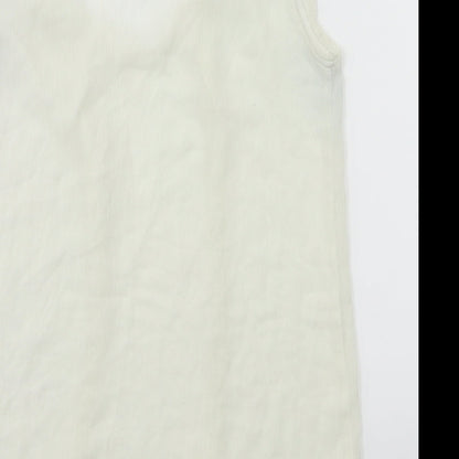 Preloved Atmoshpere Womens White   Tunic Blouse Size 6 - Label