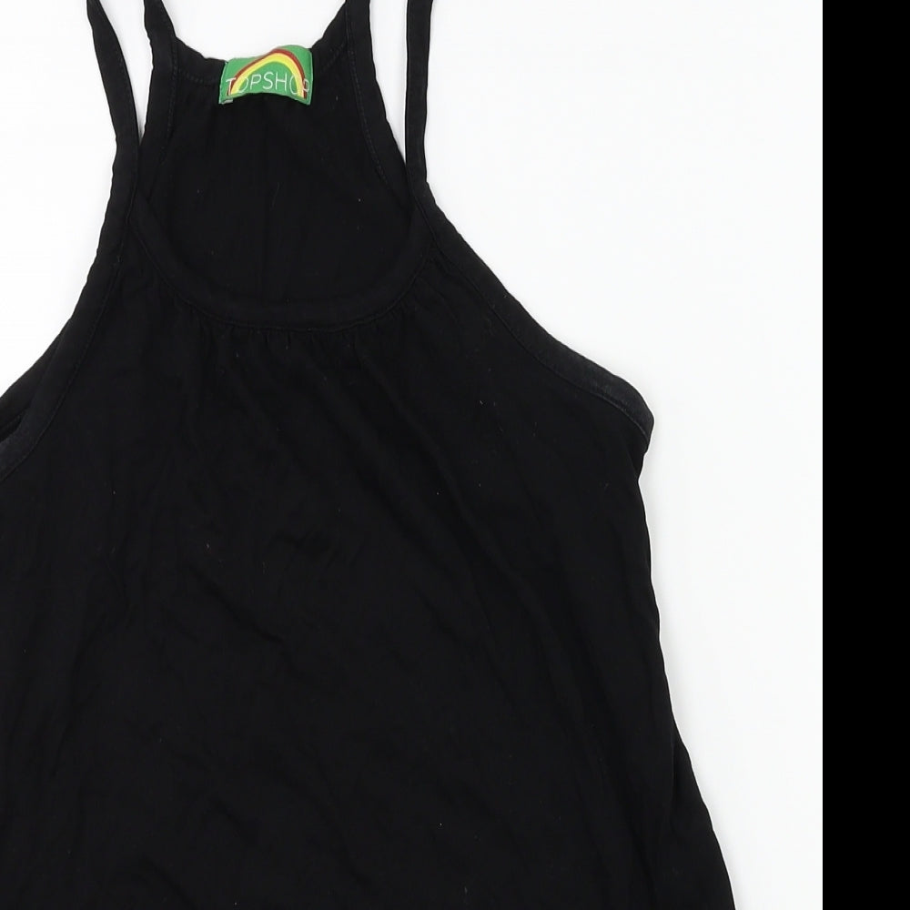 Topshop Womens Black   Basic Tank Size 10