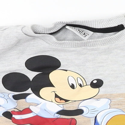 Preloved Disney Baby Grey   Pullover Jumper Size 0-3 Months - Detail
