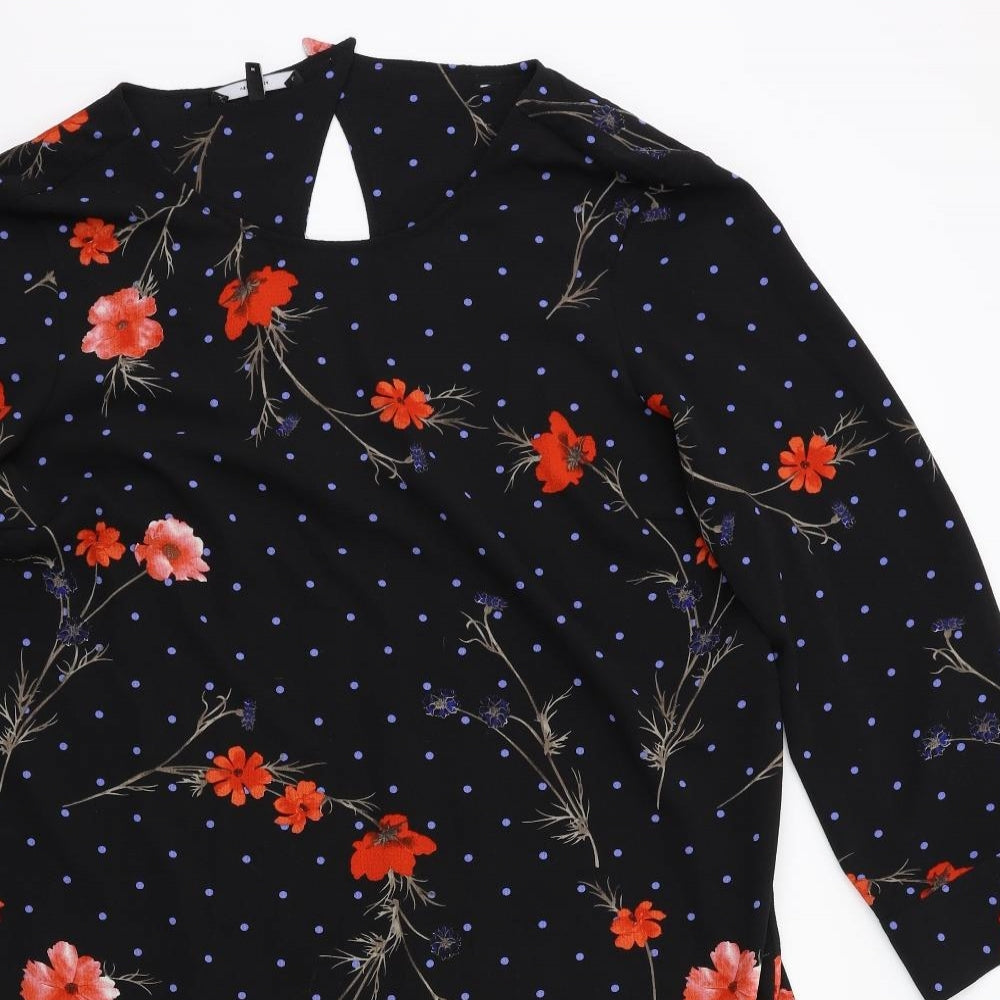 VERO MODA Womens Black Floral  Kaftan  Size M