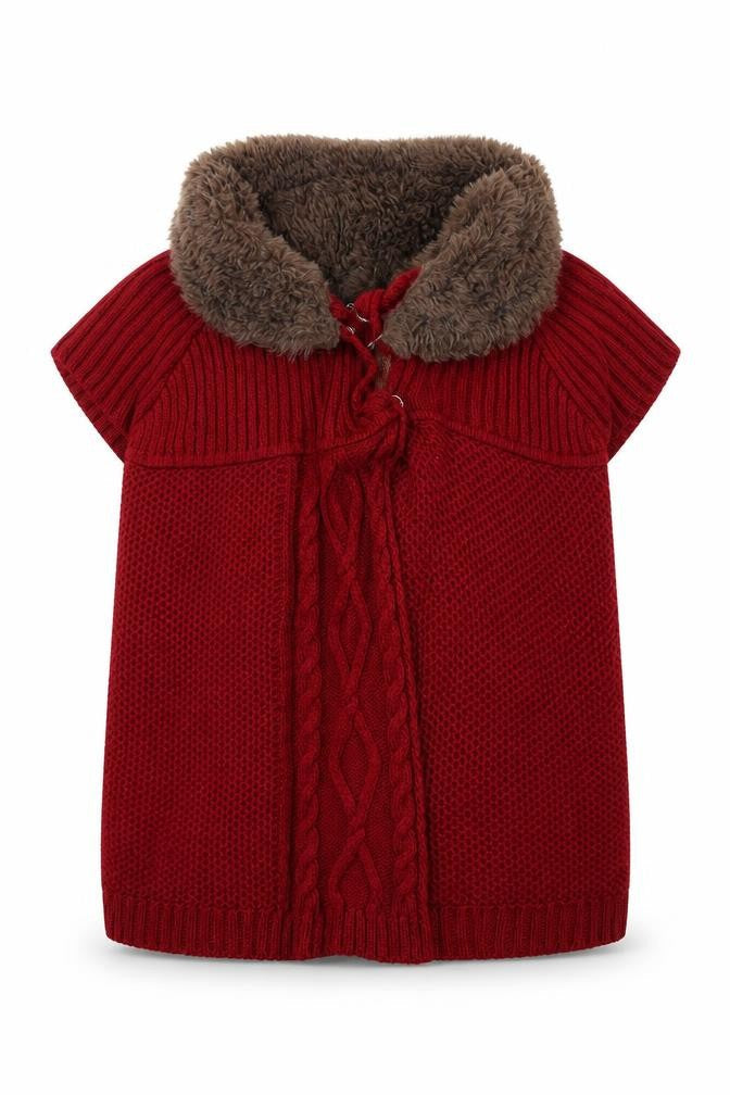 George Womens Red   Cape Jumper Size 12