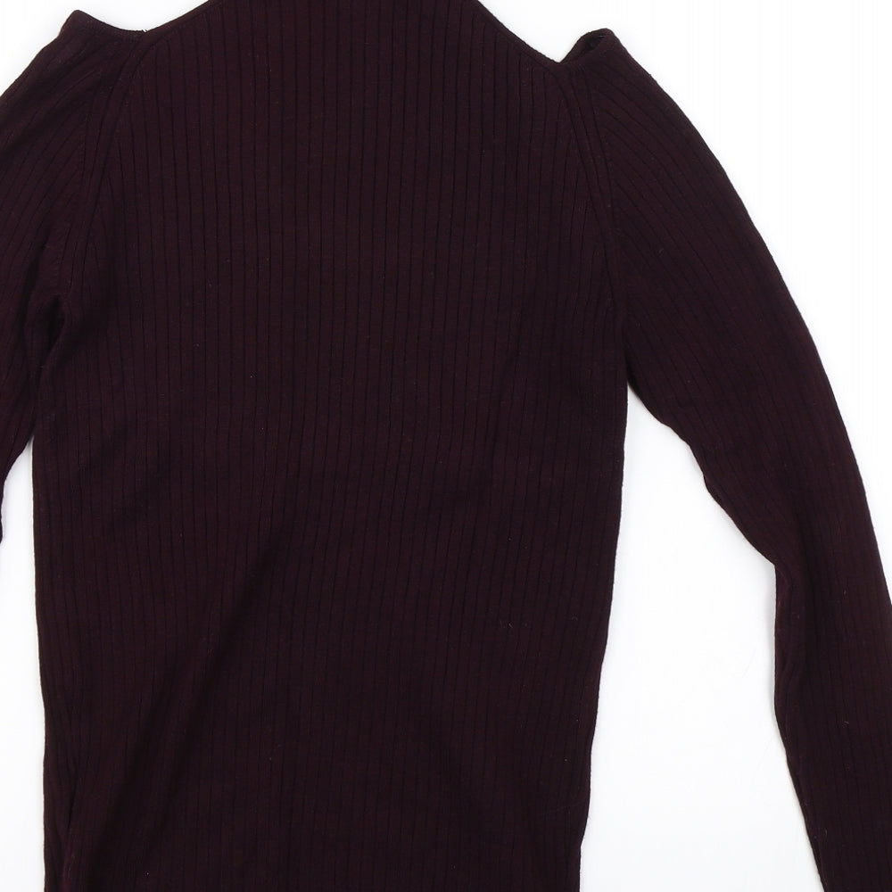 New Look Womens Purple   Jersey Blouse Size 10