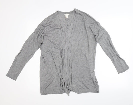 H&M Womens Grey   Cardigan Jumper Size M