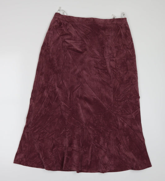 Oscar B Womens Pink   A-Line Skirt Size 14