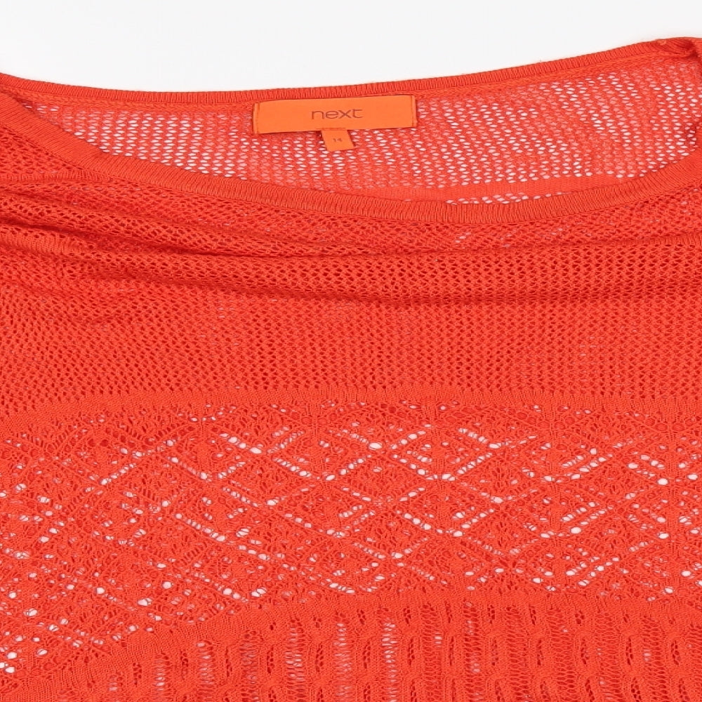NEXT  Womens Orange   Basic T-Shirt Size 14