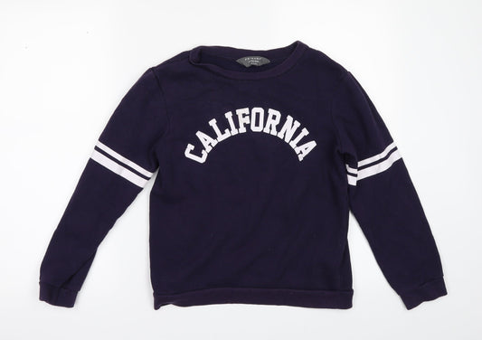 Primark Girls Blue   Pullover Sweatshirt Size 11-12 Years