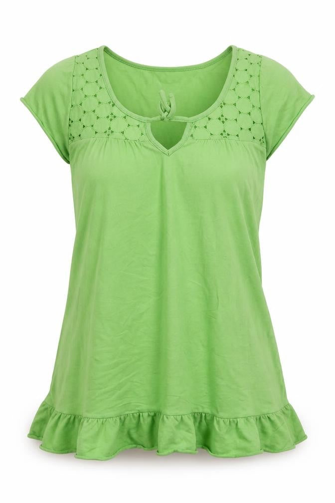 XOYE Womens Green   Basic T-Shirt Size M  - E