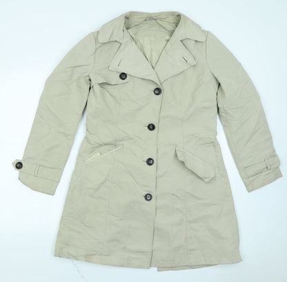 Marks & Spencer Womens Beige   Overcoat Coat Size 2