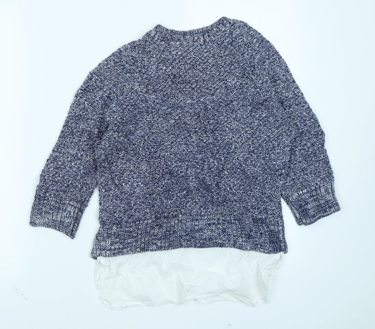 TU Womens Blue  Knit Pullover Jumper Size 8