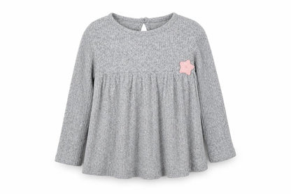 F&F Girls Grey   Basic T-Shirt Size 18-24 Months