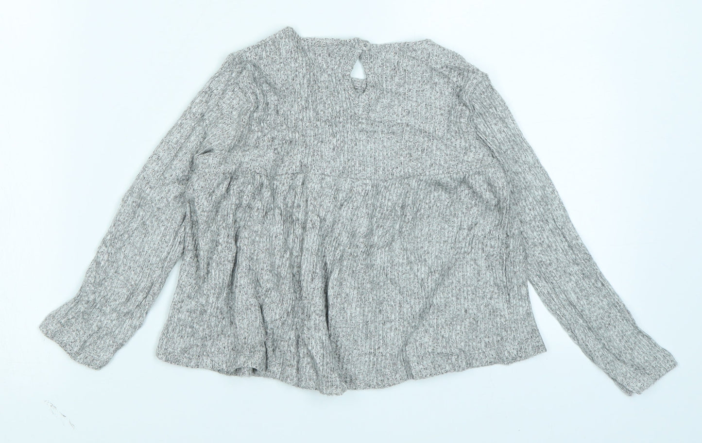 Fred & Flo Girls Grey   Basic T-Shirt Size 18-24 Months