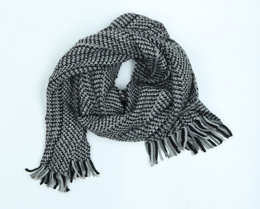 Preworn Mens Grey  Knit Bandana Scarf One Size