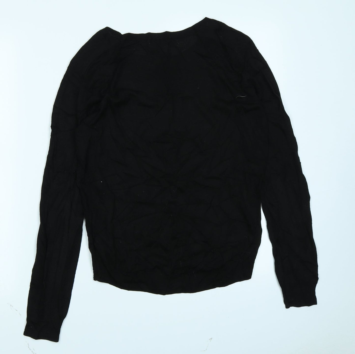 H&M Womens Black  Knit Pullover Jumper Size S