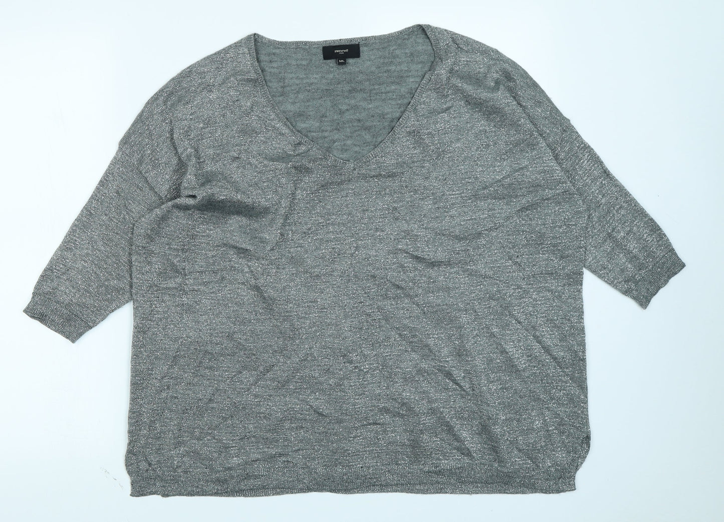 Sweewe Womens Silver   Basic T-Shirt Size M
