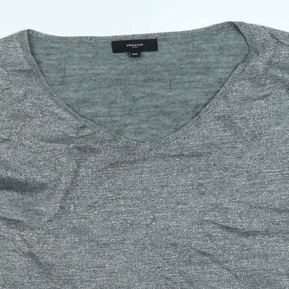 Sweewë Womens Silver Basic T-Shirt Size M