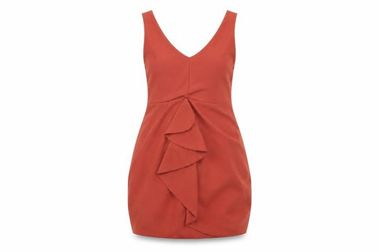 H&M Womens Brown   A-Line  Size 38  - CROSS OVER FRONT