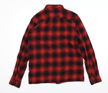 Primark Womens Red Check  Basic Blouse Size S