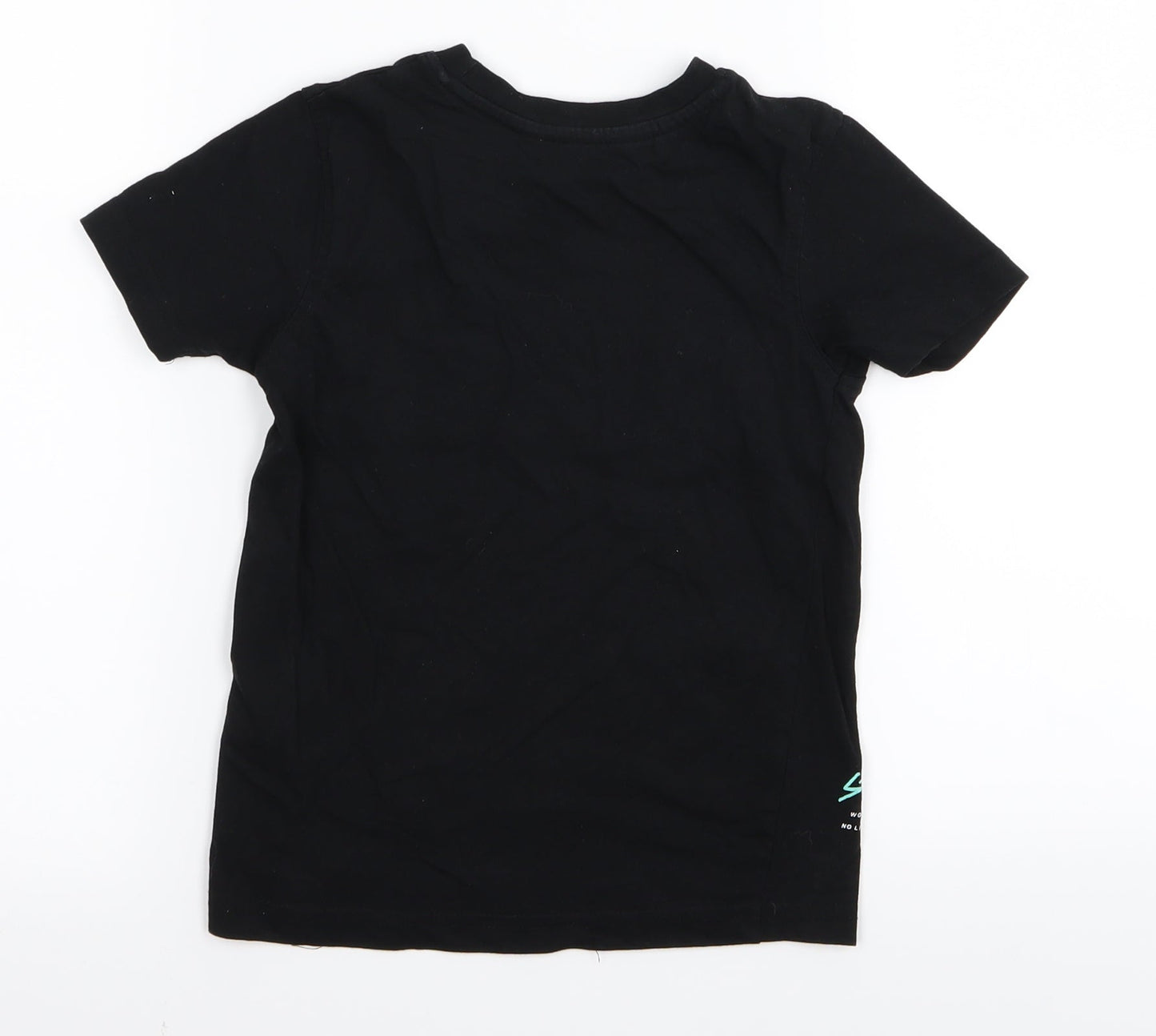Asda George Girls Black   Basic T-Shirt Size 4-5 Years