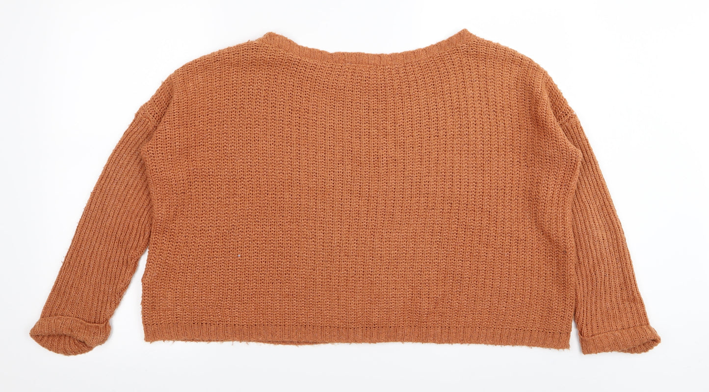 New Look Womens Brown   Pullover Jumper Size 10