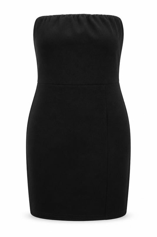 PRETTYLITTLETHING Womens Black   Pencil Dress  Size 12