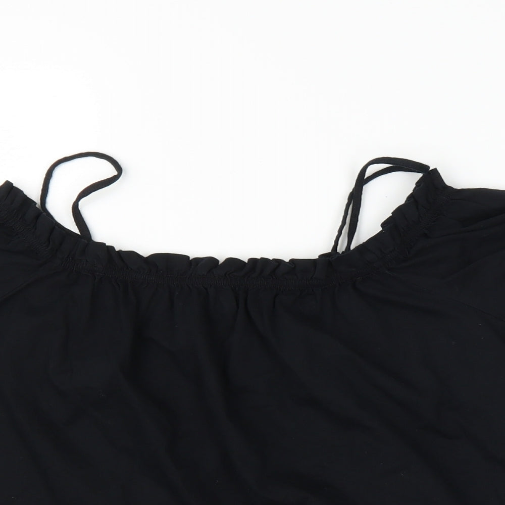 H&M Womens Black   Camisole Blouse Size M